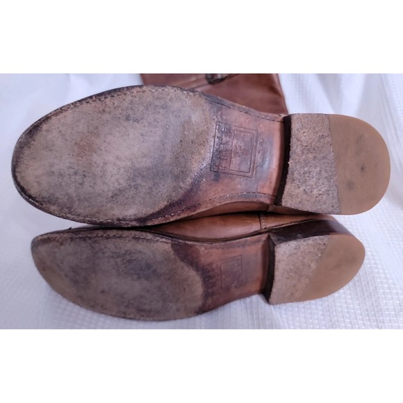 FRYE Shirley 77745 Brown Leather Equestrian Riding Boots Women's 7.5 - Picture 11 of 12